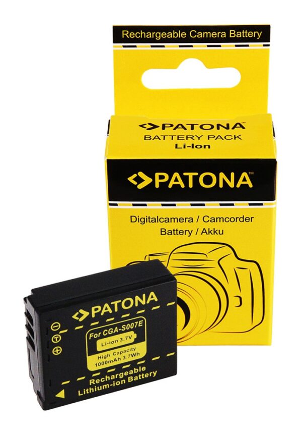 Battery PANASONIC CGA-S007 S007 DMC-TZ5 TZ4 TZ3 TZ2 TZ1