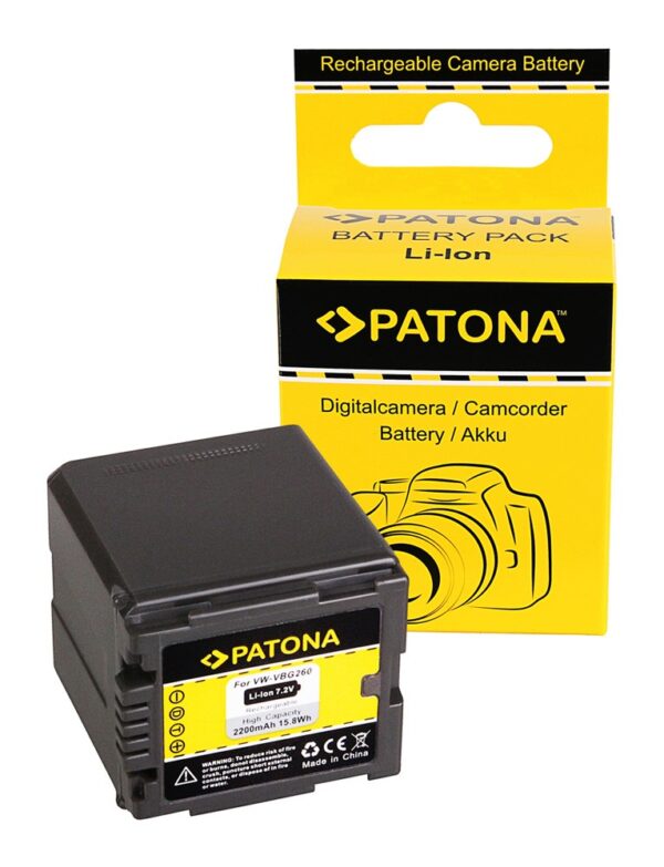 battery Panasonic VW-VBG260 compatible to VW-VBG070 VW-VBG130