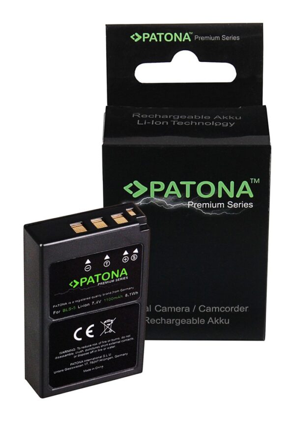 Premium Battery Olympus BLS5 E-P3 E-PL2 PEN E-PL3 E-PM1