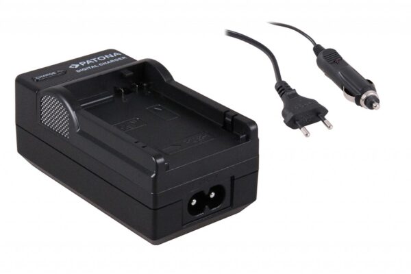 Charger Canon LP-E8 LPE8 EOS Digital 550 incl. car adapter (12V)